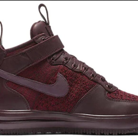 Nike Lunar Force 1 Flyknit Workboot Deep Burgundy, 8 EUC - Picture 2 of 13